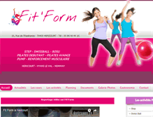 Tablet Screenshot of fit-form.fr